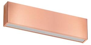 Linea Light 9534M Box_W, měděné nástěnné svítidlo se svícením nahoru/dolů, 19W LED 2700K, délka 31,9cm