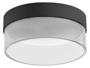 Linea Light 90297 Crumb, černé moderní stropní svítidlo, 15W LED 3000K, prům. 15,4cm