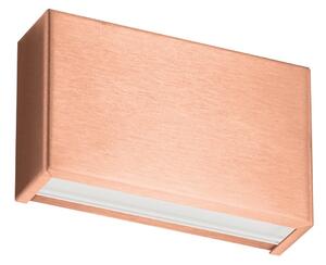 Linea Light 8912 Box_W1, měděné nástěnné svítidlo, 6W LED 3000K, délka 13,9cm