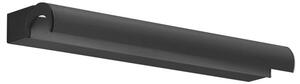 Linea Light 9801 Halfpipe, černé lineární svítidlo s nastavitelným směrem svícení, 11W LED 3000K, 30cm, IP44