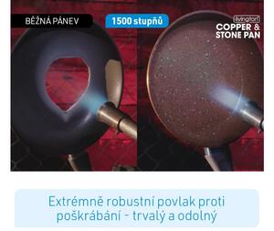 Mediashop Pánev Copper & Stone Pan - 24 cm - Livington