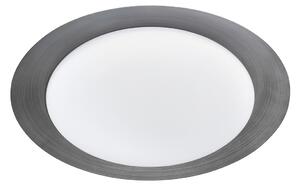 Linea Light 8271 Crew_1, stropní svítidlo s šedým límcem, 12W LED 3000K, prům. 30cm