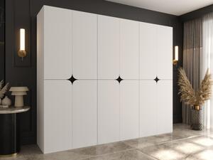 Šatní skříň Pifrezt 240 cm, Barva: bílá 5903211528286