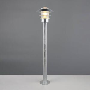 Trio Lighting Osvětlení cesty Ruvuuma, zinková barva, výška 100 cm, kov, IP44, stmívatelný, Hliník / šedá / zinek, kov