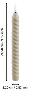 Eglo 422224 - SADA 2x LED Svíčka ANDRAFIABE LED/1xAAA 24,5 cm béžová