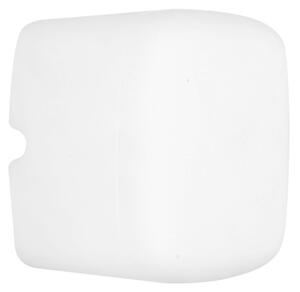 Linea Light 8029N MiniWhite_Q, čtvercové nástěnné svítidlo z bílého polyethylenu, 4W LED 4000K, 13x13cm, IP65