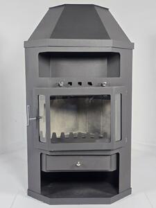 ZVEZDA Fantasia 22, Vysoká kamna na dřevo se svislým prosklením, 10,8 kW, Ø 130 mm