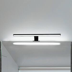 B.K. Licht LED zrcadlové svítidlo Bill, šířka 60 cm, černé, kov, 4 000 K, Černá, Koupelna, kov, Moderní