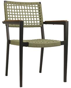 Zahradní jídelní židle CHAMPION OLIVE Exteriér | Zahradní židle