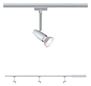 Paulmann 95459 Barelli, základní set Urail systemu, 3xGU10 max. 10W, matný chrom, délka 1,2m
