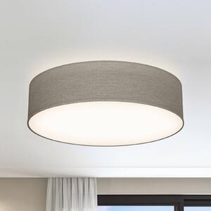 B.K. Licht Stropní světlo Litora, taupe, Ø 38 cm, textil, E27, stmívatelný, Hnědá / rez, Obývací pokoj / jídelna, Textil / tkanina / hedvábí