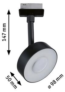 Paulmann 96545 Circle, spot pro Urail system, 1x5W LED 3000/4000K, White Switch, černá