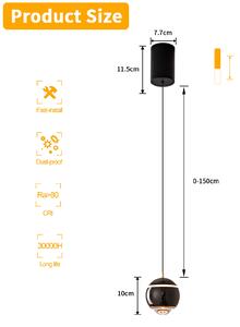 Immax NEO DORMINE Smart stahovací bodové svítidlo, perlově černé, Zigbee 3,0