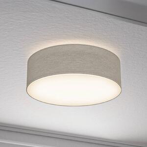 B.K. Licht Stropní světlo Litora, taupe, Ø 30 cm, textil, E27, stmívatelný, Hnědá / rez, Obývací pokoj / jídelna, Textil / tkanina / hedvábí