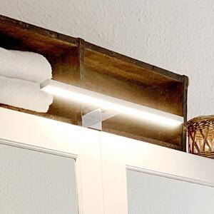 B.K. Licht LED zrcadlové svítidlo Mira, šířka 30 cm, chrom, kov, 4 000 K, Chrom / stříbro, Koupelna, kov