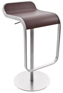 La Palma designové barové židle Lem (66 - 79 cm) - dub mořený, ocel nerezová