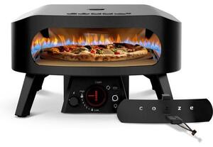 Pizza pec - COZZE - 13 - Otočná pizza pec - Termometr - 6,0 kW - Až 630 °C - LED tlačítko - Černá barva