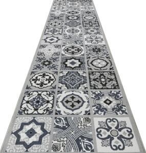 Protiskluzový běhoun Patchwork - šedý