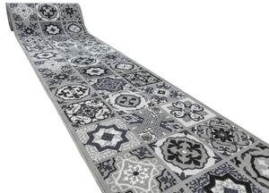 Protiskluzový běhoun Patchwork - šedý