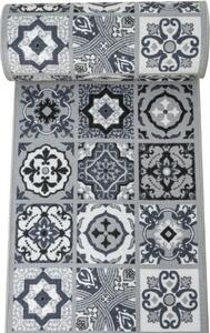 Protiskluzový běhoun Patchwork - šedý