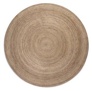 Kusový koberec Jute Braided 106006 Grey Brown Kruh Ø 100 cm