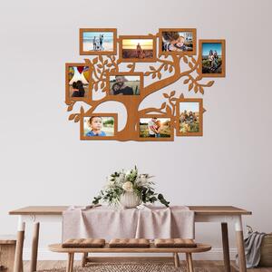 Dřevo života | Fotorámeček na zeď FAMILY | Barva: Buk | Rozměry (cm): 72x51