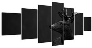 Obraz - Portrét jelena (210x100 cm)