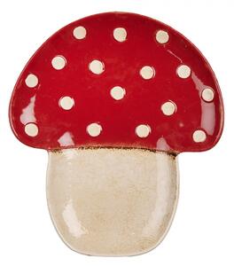 Servírovací keramický talířek houba muchomůrka Mushroom - 23*26*3 cm
