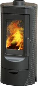 PLAMEN Tara, Volně stojící kamna na dřevo s prosklením, 6 kW, Třída A+, Ø 80 mm