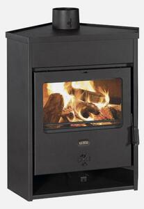PRITY AM D, Kamna na dřevo se zkosenou zadní částí, 12,5 kW, Třída A, Ø 150 mm