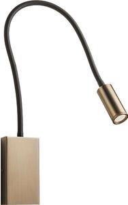 Redo 01-4475 - LED Flexibilní lampička WALLIE LED/3W/230V USB CRI 90 bronzová