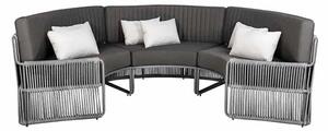 Zahradní sedací souprava ROMA SMALL BLACK Sedací soupravy