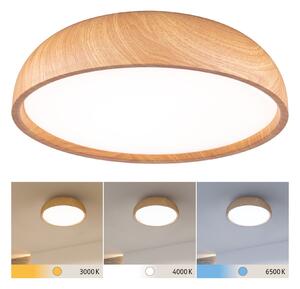 Paulmann 71083 Oka, koupelnové stropní svítidlo LED 24W White Switch, vzhled dřeva, průměr 36cm, IP44