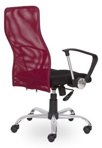 Kancelářská židle ROMA (černo-vínová)