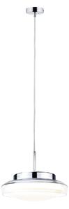 Paulmann 71080 Luena, koupelnové závěsné svítidlo LED 11,5W 3000K, sklo/chrom, průměr 25cm, IP44