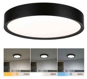 Paulmann 71086 Tega, koupelnové stropní svítidlo LED 22,5W White Switch, černá, průměr 33,4cm, IP44