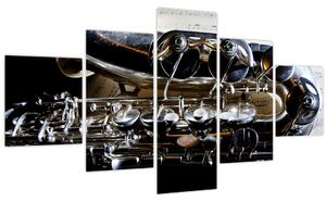 Obraz - Saxofon (125x70 cm)