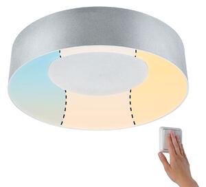 Paulmann 71094 Casca, koupelnové stropní svítidlo LED 16W White Switch, matný chrom, průměr 30cm, IP44