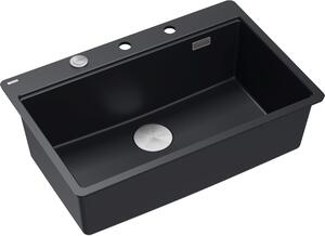 Quadron Marc dřez graniteq 75x49 cm černá HQM7650U7_FM_BS