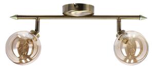 Stropní svítidlo v bronzové barvě se skleněným stínidlem ø 10 cm Rodia – Candellux Lighting