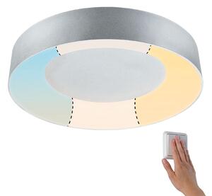 Paulmann 71095 Casca, koupelnové stropní svítidlo LED 23W White Switch, matný chrom, průměr 40cm, IP44