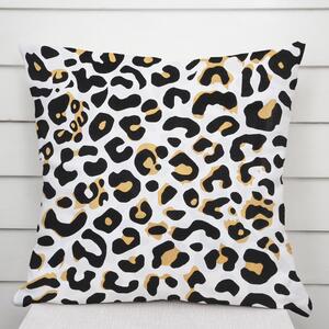 Biante Bavlněný povlak na polštář Sandra SA-409 Leopardí vzor na bílém 30 x 50 cm