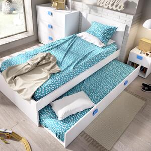 Aldo Dětská postel s přistýlkou Chic, white-blue