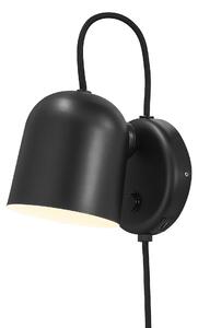 Nordlux 2120601003 Angle, nastavitelná nástěná lampa s USB výstupem a vypínačem, 1xGU10 max.25W, černá, průměr 10,5cm