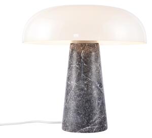 Nordlux 2020505010 Glossy, stolní lampa z šedého mramoru a skla, 1xE27 max.15W, ø 32cm výška 32cm