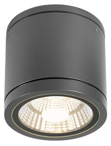 Schrack Venkovní stropní svítidlo Almeria Medium LED 23W 3000K, antracit, průměr 14,5cm, IP54