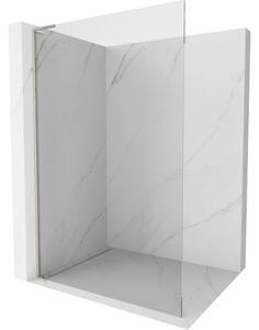 Mexen Kioto L, sprchová zástěna Walk-In 65 x 200 cm, 8mm čiré sklo, broušená ocel profil, 800-065-103-97-00