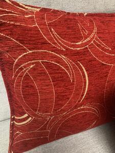 NábytekProNás Dekorační polštář se vzorem - červeno-bordó (cena za 2 ks)