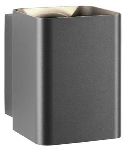 Schrack Venkovní nástěnné svítidlo Lugo Wall LED 13,5W 3000K, antracit, výška 13,9cm, IP54