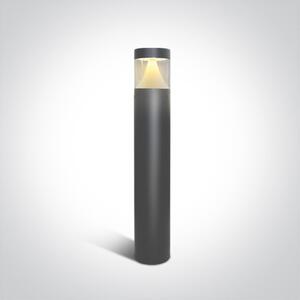Schrack Venkovní sloupkové svítidlo Polis LED 12W 3000K, antracit, výška 80cm, IP65